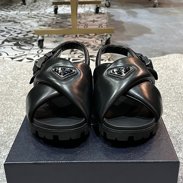 Prada-[논현 더팩토리](당일) 프라다 삼각 로고 가죽 크리스